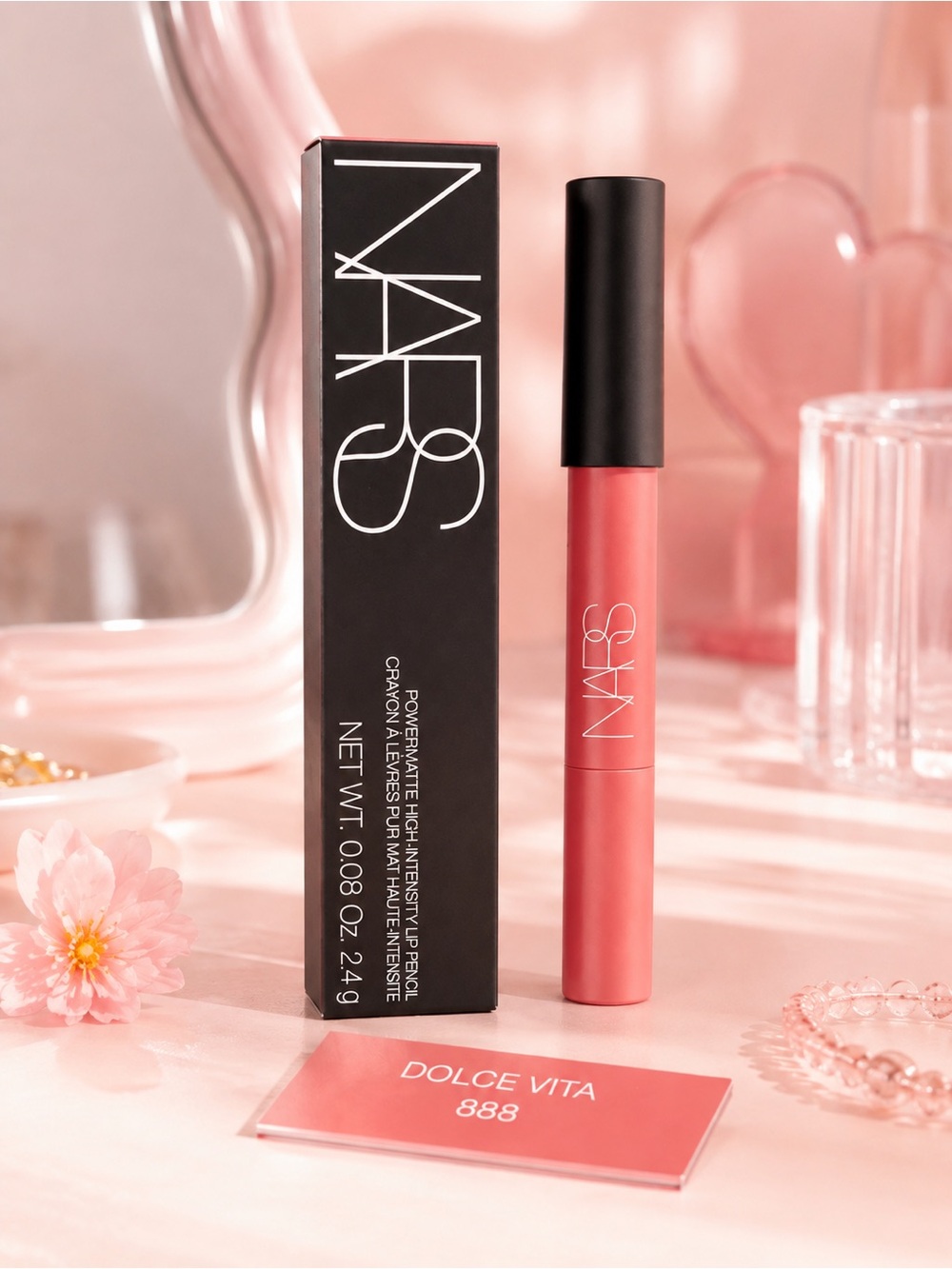NARS Dolce Vita Lip Pencil — Soft Rose Pink